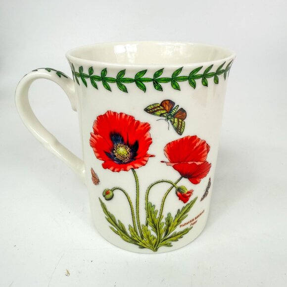 Portmeirion Botanic Garden Ceramic Poppy Coffee Mug Cup - Picture 1 of 6